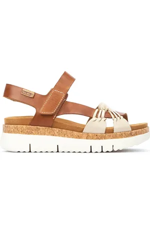 Pikolinos Sandalias cuña de piel PALMA W4N