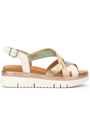 Pikolinos Sandalias cuña de piel PALMA W4N