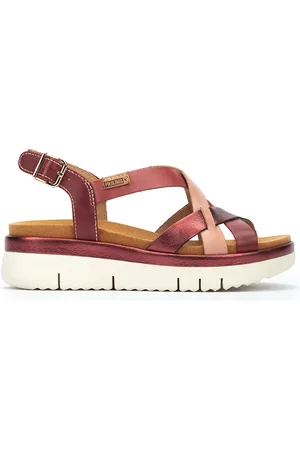 Pikolinos Sandalias cuña de piel PALMA W4N