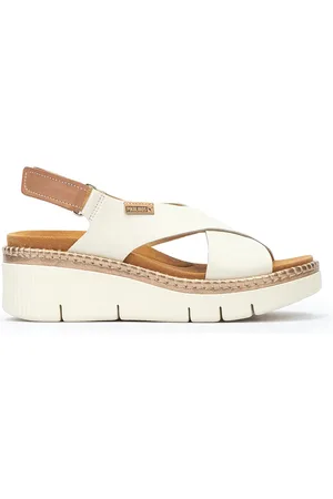 Pikolinos Sandalias cuña de piel GOMERA W0K