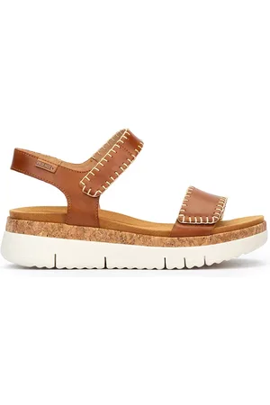 Pikolinos Sandalias cuña de piel PALMA W4N