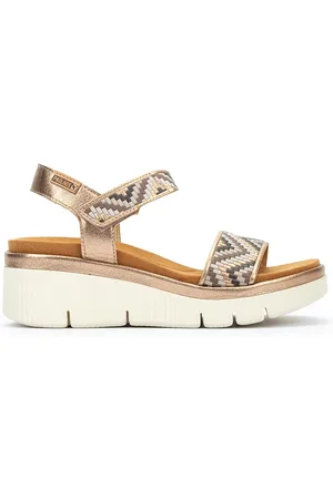 Pikolinos Sandalias cuña de piel GOMERA W0K