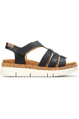 Pikolinos Sandalias cuña de piel PALMA W4N