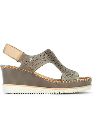 Pikolinos Sandalias cuña de piel AGUADULCE W3Z