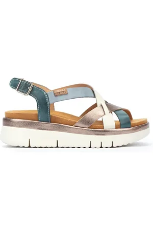Pikolinos Sandalias cuña de piel PALMA W4N