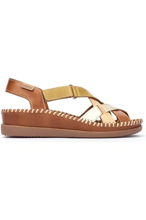 Pikolinos Sandalias cuña de piel CADAQUES W8K