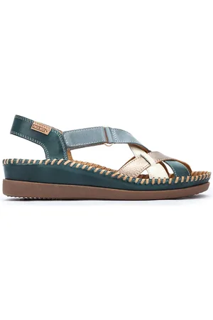 Pikolinos Sandalias cuña de piel CADAQUES W8K