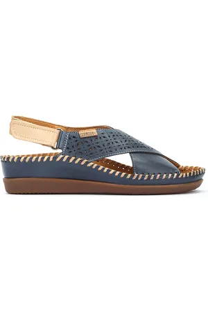 Pikolinos Sandalias cuña de piel CADAQUES W8K