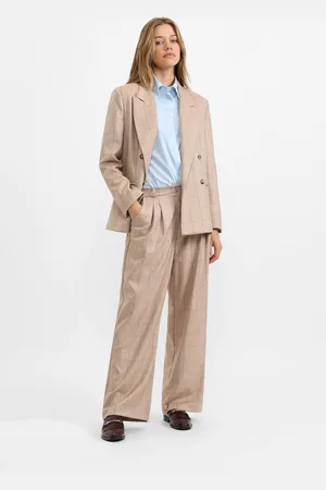 Please Pantalones pierna ancha con diseño