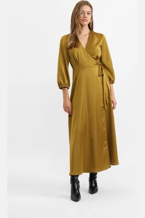 Please Vestido largo con mangas 3/4