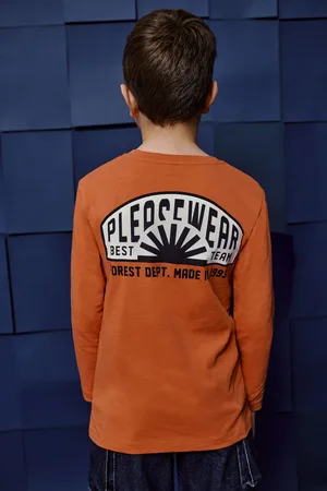 Please Jersey de niño de algodón con estampado trasero