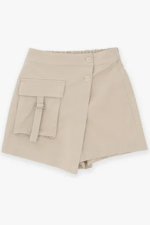 Please Shorts cruzados de niña con bolsillo