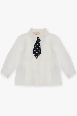 Please Camisa baby con cuello clásico y minicorbata
