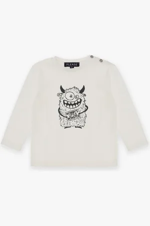 Please Jersey baby de algodón con estampado de personaje