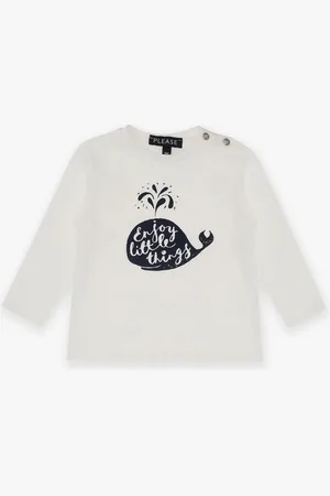 Please Jersey baby de algodón con estampado