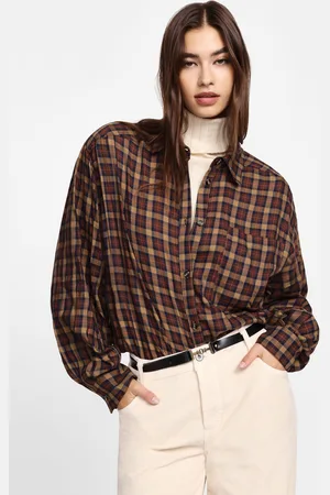 Please Camisa de cuadros con cuello clásico