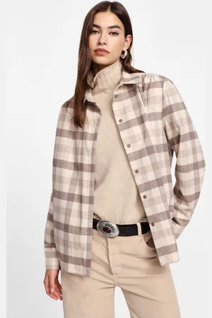Please Camisa a cuadros con cuello clásico