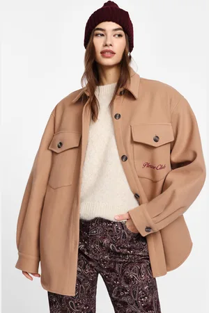 Please Chaqueta tipo camisa con bolsillos