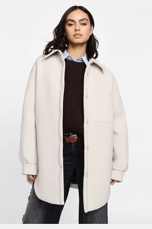 Please Chaqueta camisera oversize de neopreno