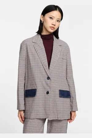 Please Blazer con bolsillos vaqueros