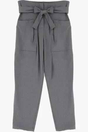 Please Pantalones de cintura alta con lazo