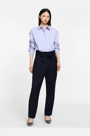 Please Pantalones de cintura alta con lazo