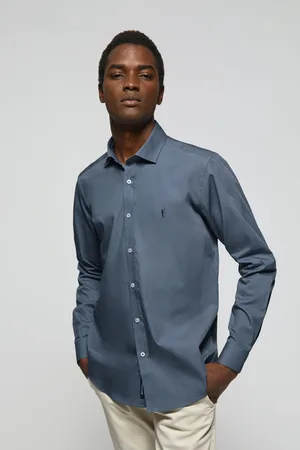 Camisa Hombre Timberland Slim Cuadros 100% algodón cuello Abotonado Manga  larga