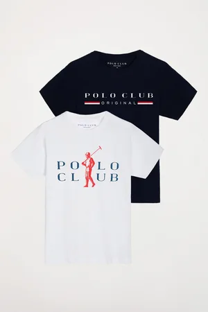 Camiseta roja con estampación – Polo Club