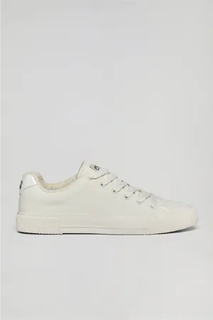 Polo Club® Zapatilla Habana De Lona Blanca Para Hombre Con Detalles