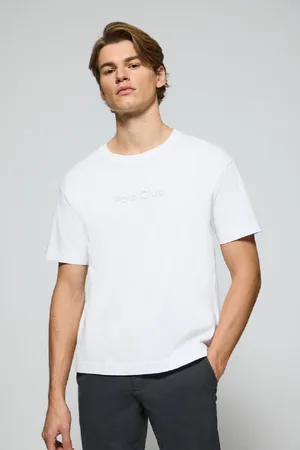 Polo Club® Camiseta Blanca De Manga Corta Y Cuello Redondo Con Logotipo