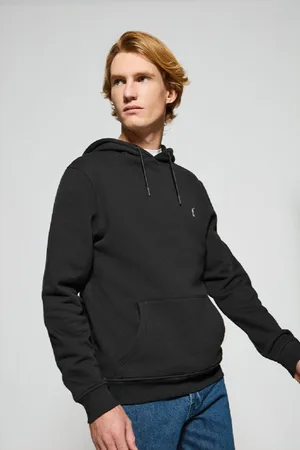 Polo Club® Sudadera Negra De Capucha Y Bolsillos Con Logo Bordado Rigby Go