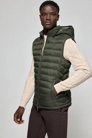 Polo Club® Chaleco Ultralight Verde Pau De Capucha Extraíble Y Bordado Pc