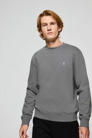 Polo Club® Sudadera De Cuello Redondo Gris Con Logo Bordado Rigby Go