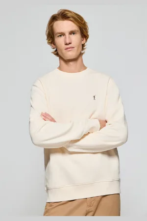 Polo Club® Sudadera De Cuello Redondo Crudo Con Logo Bordado Rigby Go
