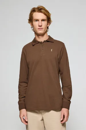 Polo Club® Polo De Manga Larga De Tres Botones En Con Logo Rigby Go