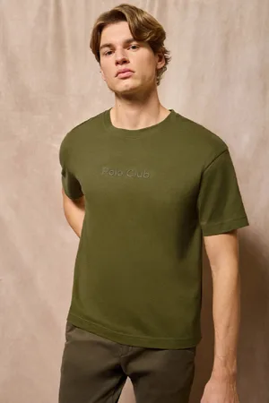 Polo Club® Camiseta Verde De Manga Corta Y Cuello Redondo Con Logotipo