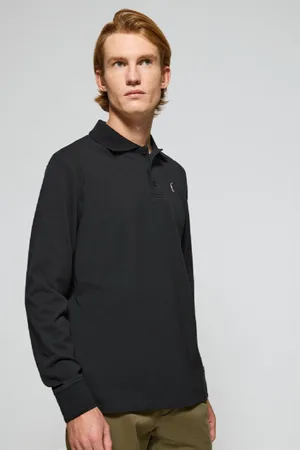 Polo Club® Polo De Manga Larga De Tres Botones En Con Logo Rigby Go