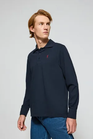 Polo Club® Polo De Manga Larga De Tres Botones En Con Logo Rigby Go