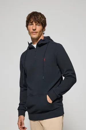 Polo Club® Sudadera De Media Cremallera Con Capucha Y Bordado Rigby Go