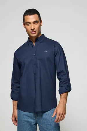 Polo Club® Camisa De Lino Y Algodón Regular Fit Con Logo Bordado