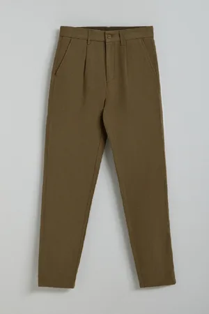 Polo Club® Pantalón Cuba De Lino Y Algodón Verde Con Detalles Bordados