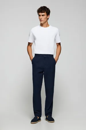 Polo Club® Pantalón Cuba De Lino Y Algodón Con Detalles Bordados