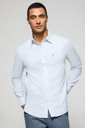 Polo Club® Camisa Raya Yale Azul Claro Con Logo Bordado Rigby Go