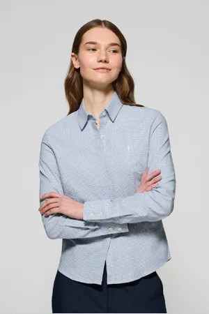 Polo Club® Camisa Pata De Gallo Con Bordado Rigby Go