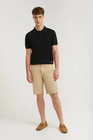 Polo Club® Bermuda Relajada Color Con Logo Bordado