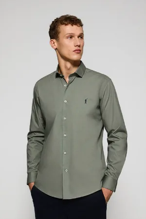 Polo Club® Camisa Slim De Popelín Con Logo Bordado Rigby Go