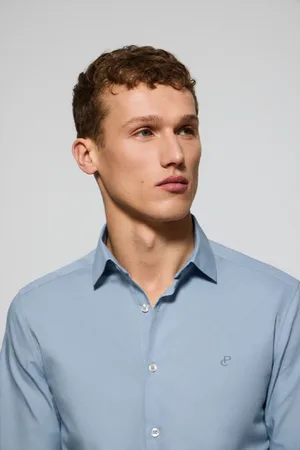 Polo Club® Camisa Slim De Popelín Con Monograma Bordado