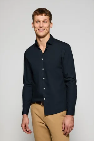 Polo Club® Camisa Slim De Popelín Con Monograma Bordado