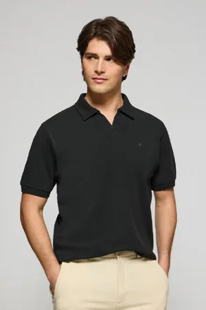 Polo Club® Polo Pascal Sin Botones Con Monograma Bordado