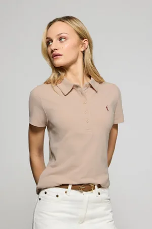 Polo Club® Polo Pereira Color De Cinco Botones Con Bordado Rigby Go